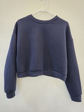 Paper Crane Quilted Crewneck